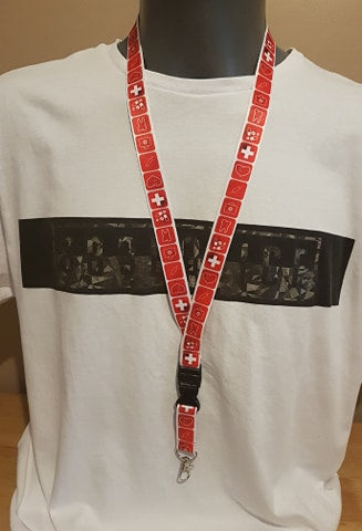 1 x SpiriuS First Aid breakaway Lanyard neck strap for id badge holder