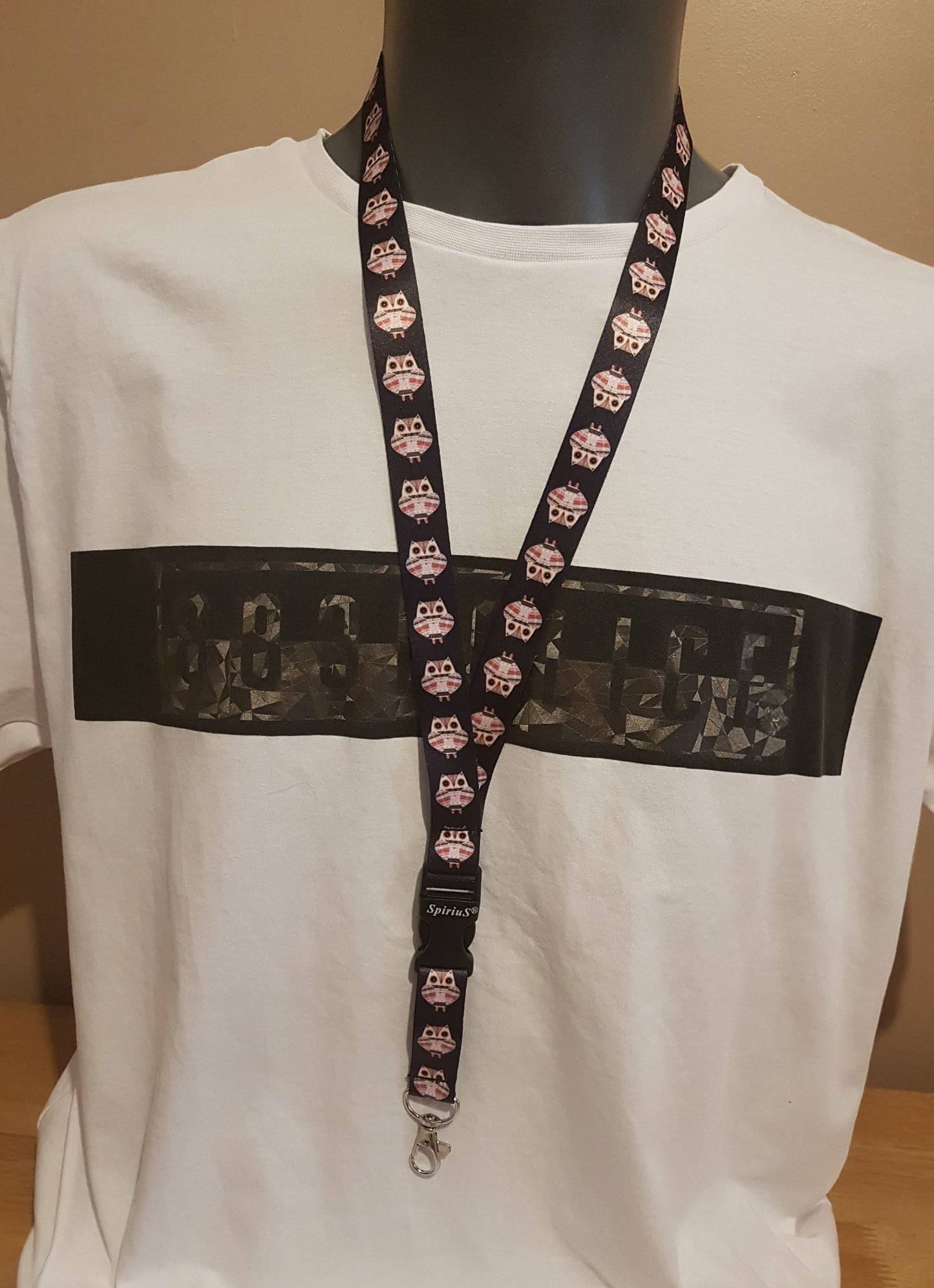 1 x SpiriuS OWL breakaway Lanyard neck strap for id badge holder