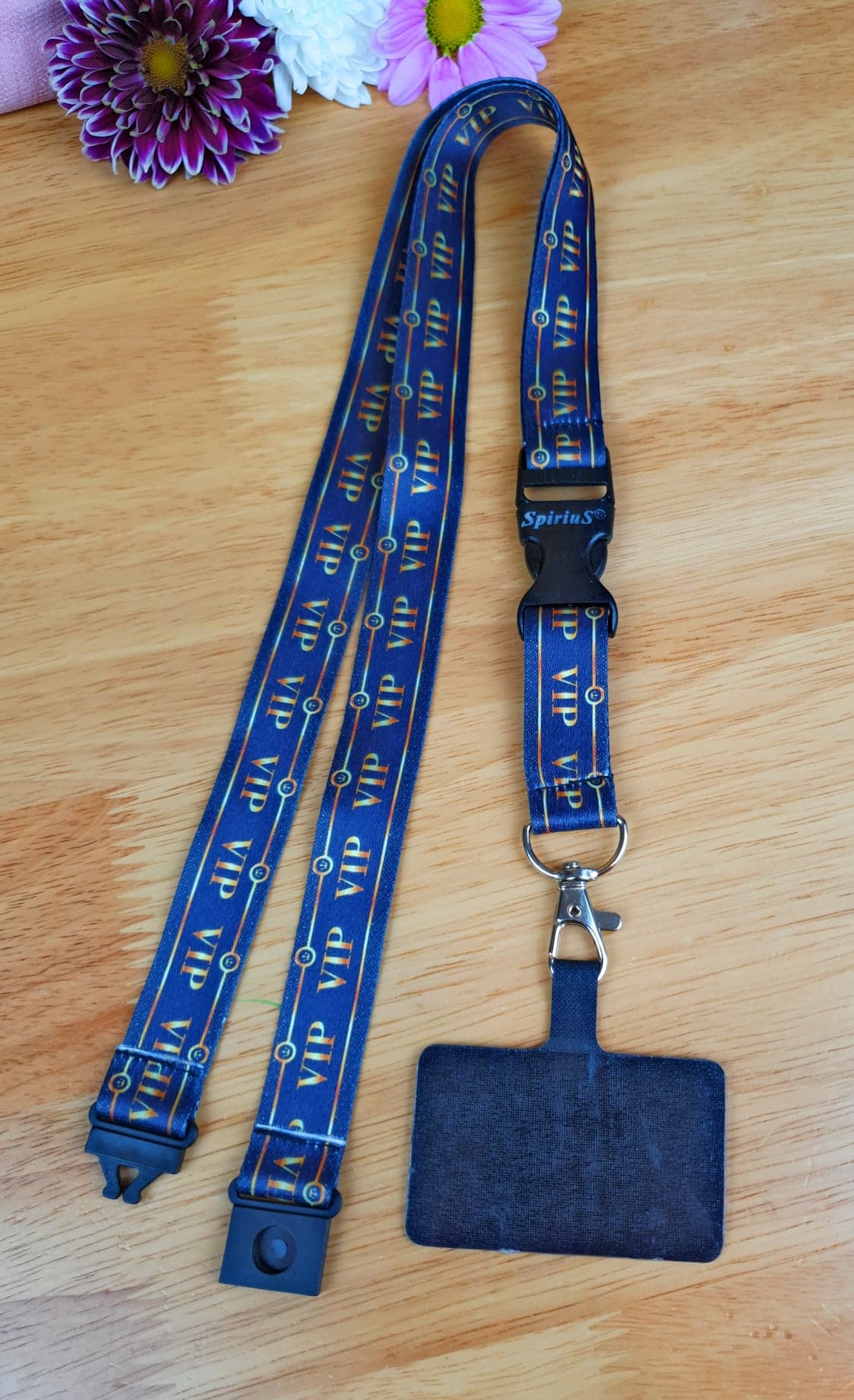 SpiriuS Phone Neck Lanyard Strap with sticky Universal Patch For any mobile phone, card holder VIP