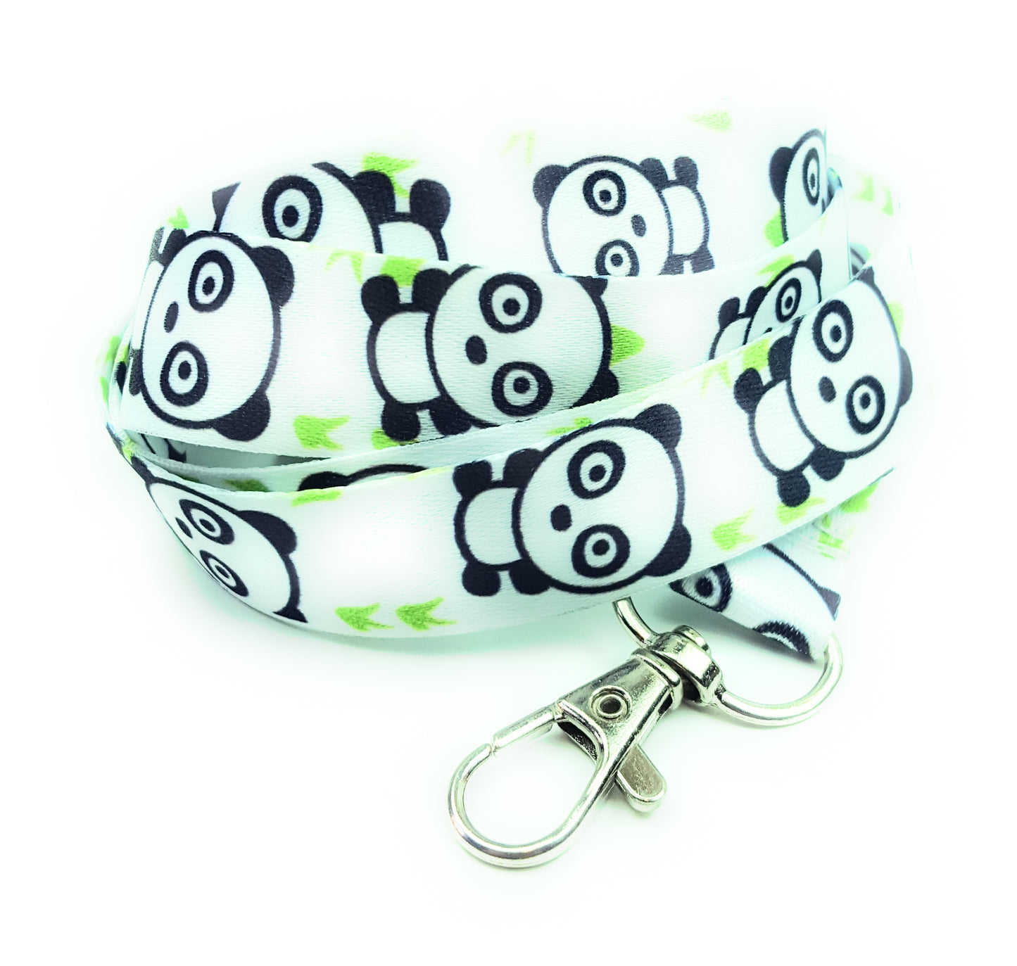 1 x SpiriuS Love Panda breakaway Lanyard neck strap + Double side badge holder