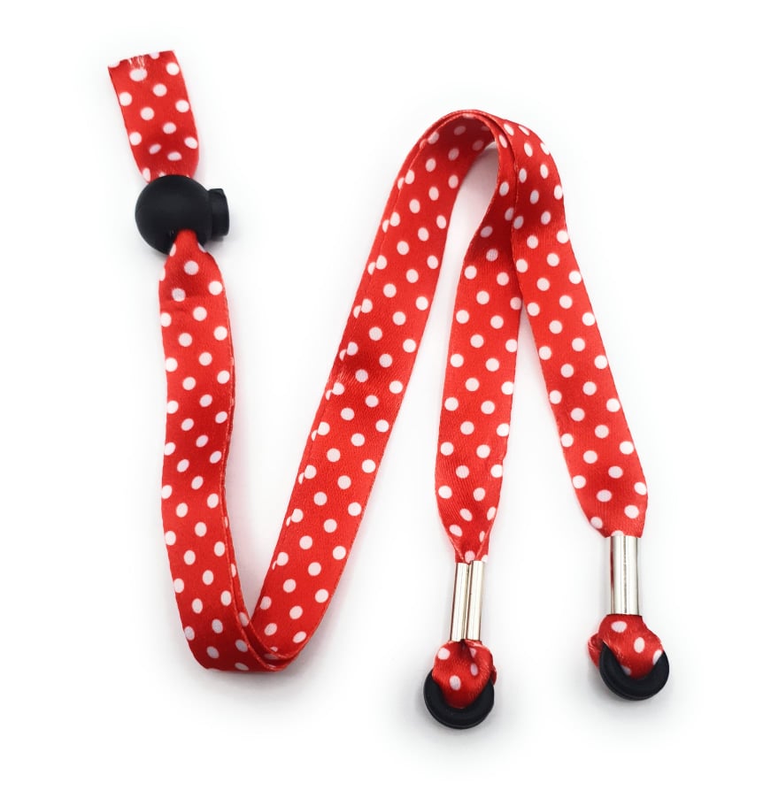 SpiriuS Glasses holder strap Lanyard Polka dot red