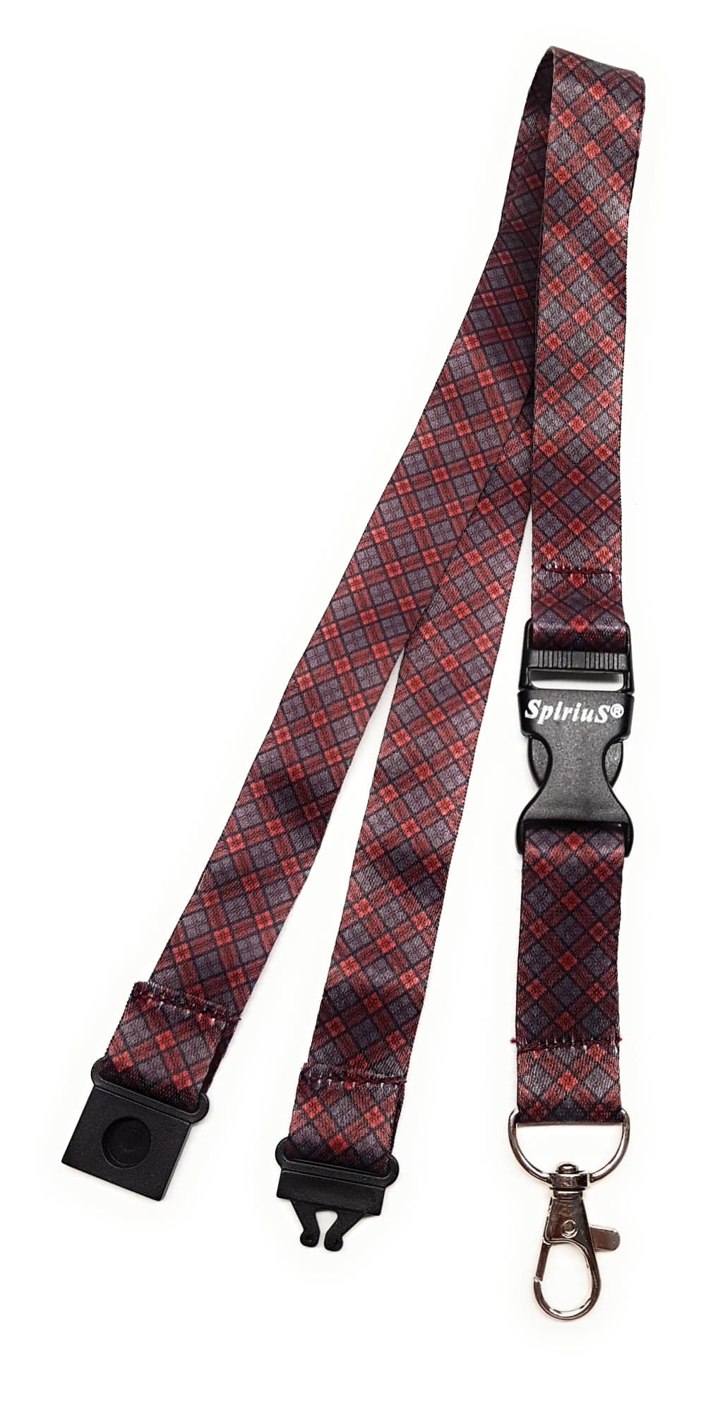 1 x SpiriuS Tartan breakaway Lanyard neck strap for id badge holder