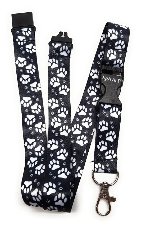 1 x SpiriuS Animal foots breakaway Lanyard neck strap for id badge holder