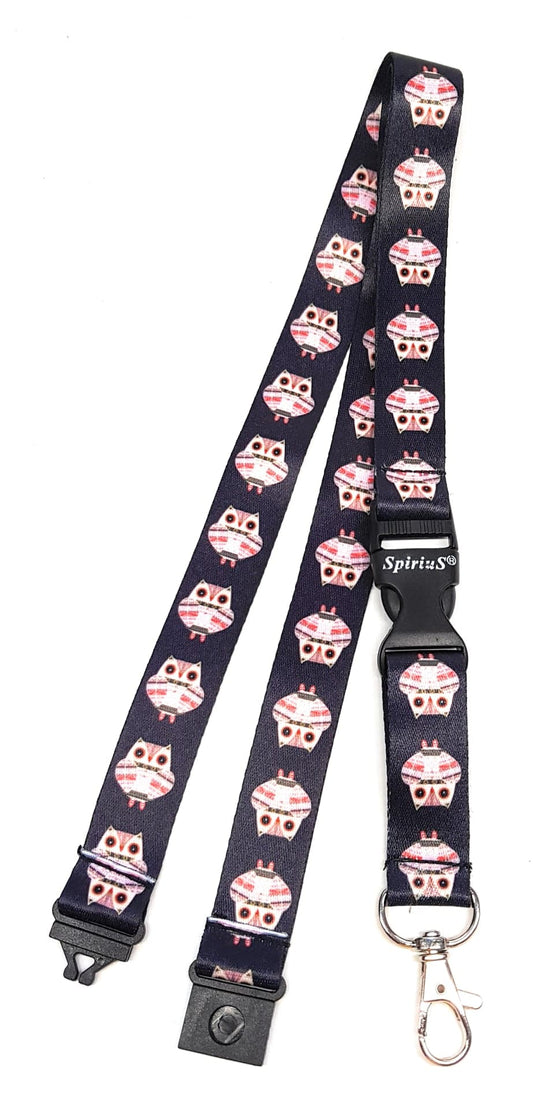 1 x SpiriuS OWL breakaway Lanyard neck strap for id badge holder