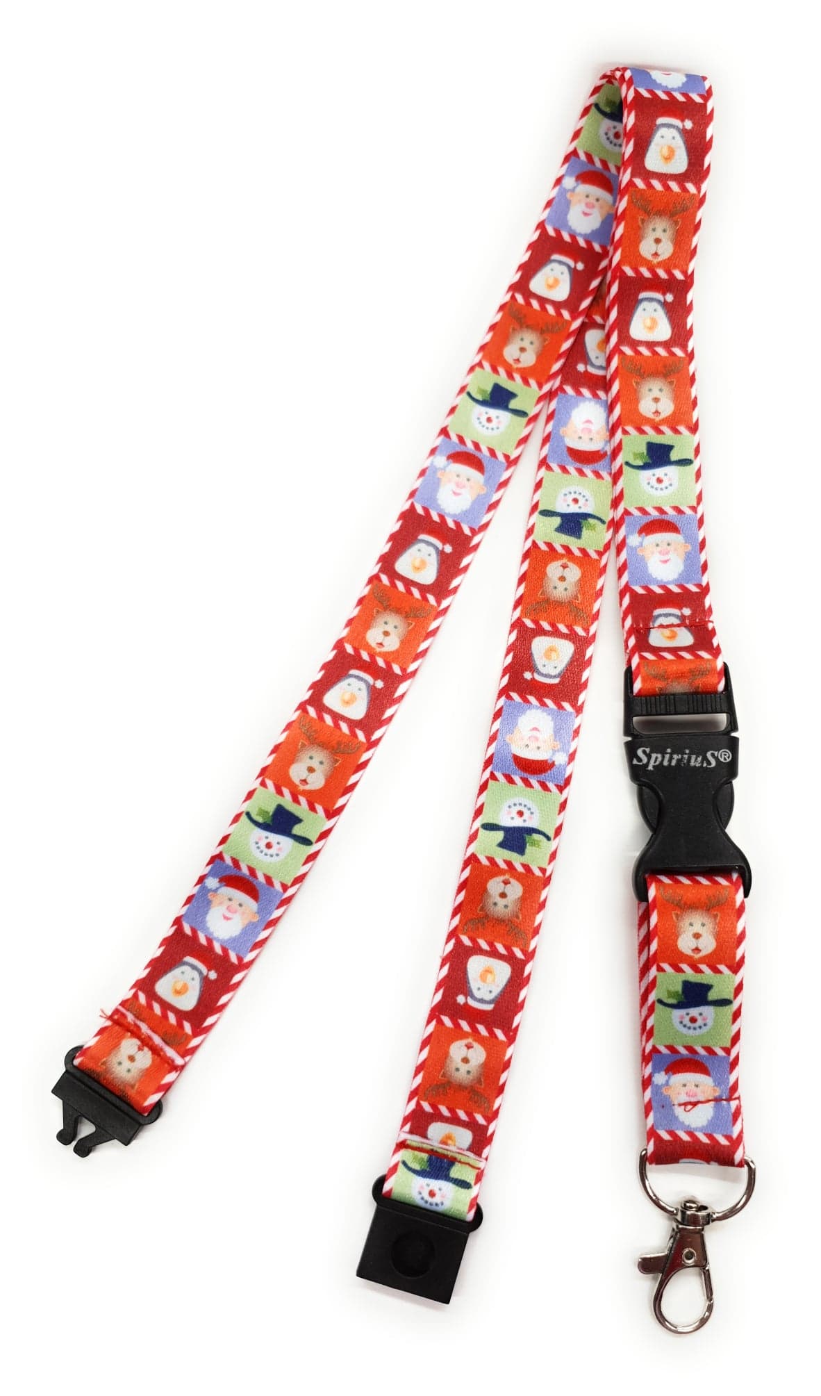 SpiriuS CHRISTMAS CHARACTERS breakaway Lanyard neck strap for id badge holder