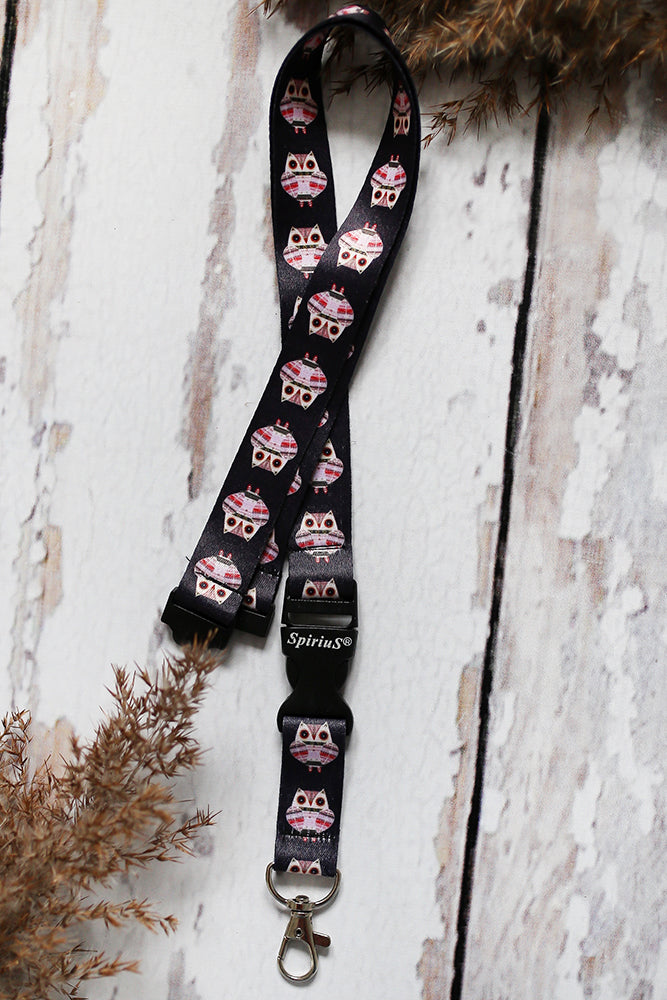 1 x SpiriuS Owl breakaway Lanyard neck strap + clear waterproof badge badge holder