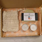 Deive Handmade Natural Artisan Fruit Soap gift set with Exfoliating Soap saver Bag, eco friendly vegan gift