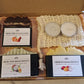 Deive Handmade Natural Artisan Fruit Soap gift set with Exfoliating Soap saver Bag, eco friendly vegan gift
