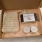 Deive Handmade Natural Artisan Fruit Soap gift set with Exfoliating Soap saver Bag, eco friendly vegan gift