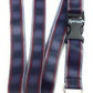 1 x SpiriuS Black Red Lines breakaway Lanyard neck strap + faux leather badges holder