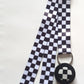 1x SpiriuS Lanyard with Checker Plaid Retractable Reel ID Badge Holder with metal clip Keyring