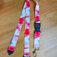 1 x SpiriuS POPPIES IN WHITE breakaway Lanyard neck strap + unique id badge holder