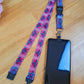 SpiriuS Phone Neck Lanyard Strap with sticky Universal Patch For any mobile phone, card holder I Love Gym