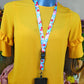 SpiriuS Phone Neck Lanyard Strap with sticky Universal Patch For any mobile phone, card holder Flowers in Blue