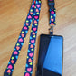 SpiriuS Phone Neck Lanyard Strap with sticky Universal Patch For any mobile phone, card holder Multi Heart