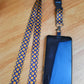 SpiriuS Phone Neck Lanyard Strap with sticky Universal Patch For any mobile phone, card holder Sunflowers