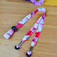 SpiriuS Glasses holder strap Lanyard Poppies in White