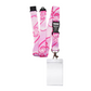 1 x SpiriuS Turtle in Pink breakaway Lanyard neck strap + clear waterproof badge badge holder