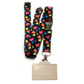 1 x SpiriuS Multi Hearts breakaway Lanyard neck strap + Clear plasic badge