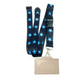 1 x SpiriuS Blue Stars breakaway Lanyard neck strap + Clear plasic badge