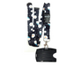 1 x SpiriuS Daisies in Black breakaway Lanyard neck strap + Double side badge holder