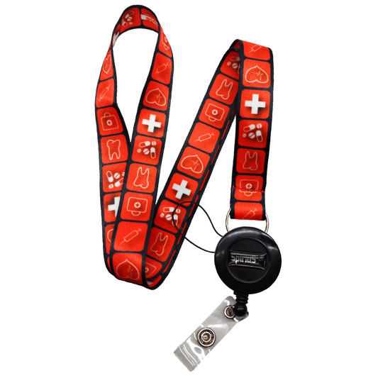 Lanyard Neck strap for ID card badge Holder with retractable reel Nurse medical NHS