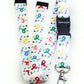 1 x SpiriuS Rainbow cancer logo in white breakaway Lanyard neck strap for id badge holder