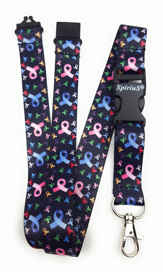 x SpiriuS BLACK red lines breakaway Lanyard neck strap unique x SpiriuS BLACK red lines breakaway Lanyard neck strap unique