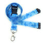 1 x SpiriuS Blue Butterfly breakaway Lanyard neck strap + Clear plasic badge