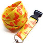1 x SpiriuS Yellow Butterfly breakaway Lanyard neck strap + Clear plasic badge