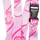 1 x SpiriuS Turtle in Pink breakaway Lanyard neck strap + faux leather badges holder
