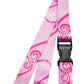 1 x SpiriuS Turtle in Pink breakaway Lanyard neck strap + faux leather badges holder
