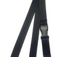 1 x SpiriuS Plain Black breakaway Lanyard neck strap + Clear plasic badge