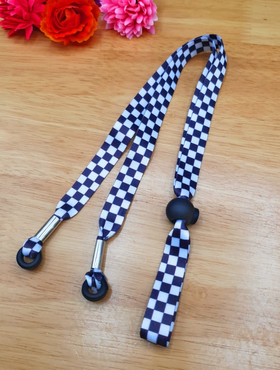 SpiriuS Glasses holder strap Lanyard Checker plaid