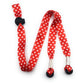 SpiriuS Glasses holder strap Lanyard Polka dot red