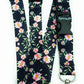 1 x SpiriuS Flowers in black breakaway Lanyard neck strap for id badge holder