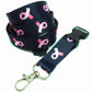 1 x SpiriuS Cancer logo black breakaway Lanyard neck strap for id badge holder