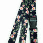 1 x SpiriuS Flowers in black breakaway Lanyard neck strap for id badge holder