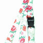 1 x SpiriuS Flowers red green breakaway Lanyard neck strap for id badge holder
