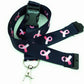 1 x SpiriuS Cancer logo black breakaway Lanyard neck strap for id badge holder