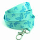 1 x SpiriuS GREEN BUTTERFLY breakaway Lanyard neck strap for id badge holder