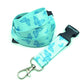 1 x SpiriuS GREEN BUTTERFLY breakaway Lanyard neck strap for id badge holder