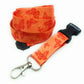 1 x SpiriuS ORANGE BUTTERFLY breakaway Lanyard neck strap for id badge holder