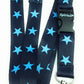 1 x SpiriuS Blue STARS breakaway Lanyard neck strap for id badge holder