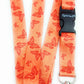 1 x SpiriuS ORANGE BUTTERFLY breakaway Lanyard neck strap for id badge holder