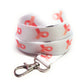 1 x SpiriuS Cancer logo in white breakaway Lanyard neck strap for id badge holder