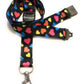 1 x SpiriuS MULTICOLOUR HEARTS breakaway Lanyard neck strap for id badge holder
