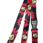 1 x SpiriuS Big flowers breakaway Lanyard neck strap for id badge holder