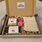 Handmade Natural Artisan 2 small Fruit Soaps gift set with Soap saver Bag eco friendly gift for Christmas Birthday