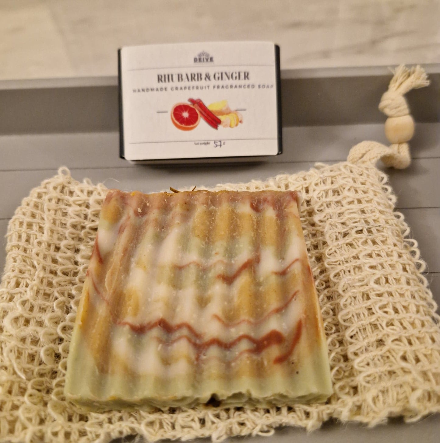 Handmade Natural Artisan 2 small Fruit Soaps gift set with Soap saver Bag eco friendly gift for Christmas Birthday